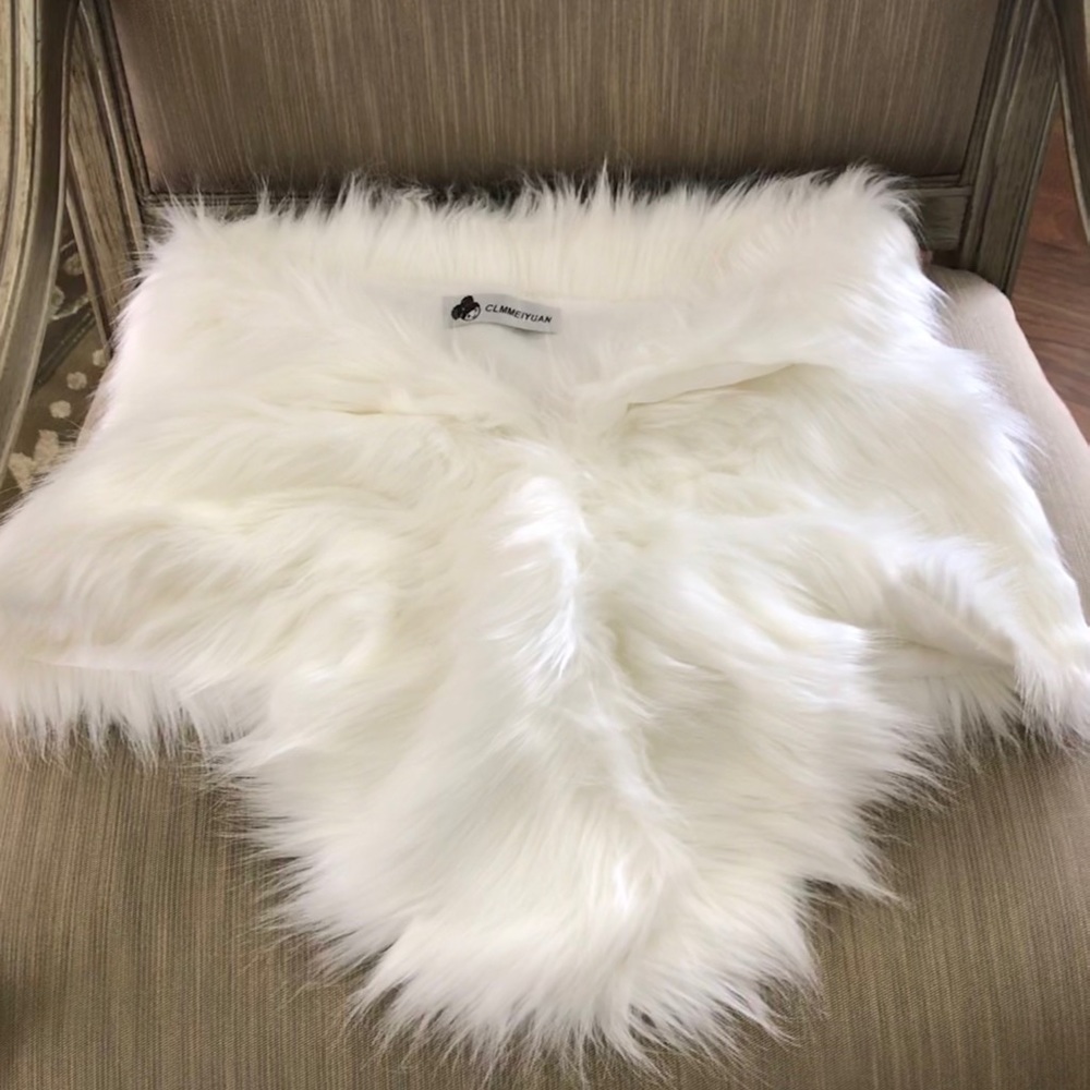 Faux Fur Wedding Shawls